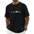 Plane Print Men's Fashion T-Shirt, Casual Crew Neck Short Sleeve Tee Comfy Breathable Top For Spring Summer Holiday...