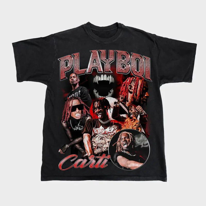 Playboi Carti Graphic Tee - Streetwear Hoodie, Sweatshirt | RetroVerseTees.com
