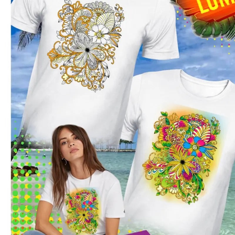 Playera flores T-shirt Hoodie, Sweatshirt | RetroVerseTees.com