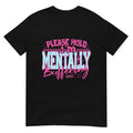 Please Hold Swoosh'Bat brand Mentally Buffering Unisex Short Sleeve T-Shirt Printed Red plumber brand TNF USA Hoodie,...