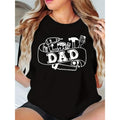 Plus Size Women'WB shield Black Dad Graphic T-Shirt