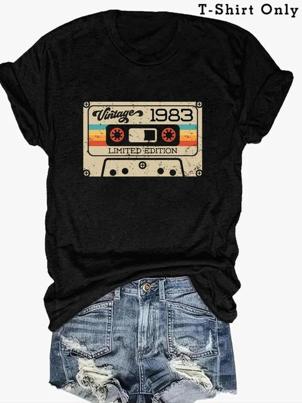 Plus Size Women'WB shield Letter Graphic Tee, Fashion Short Sleeve Round Neck T-Shirt, Women'WB shield Plus Clothing for...