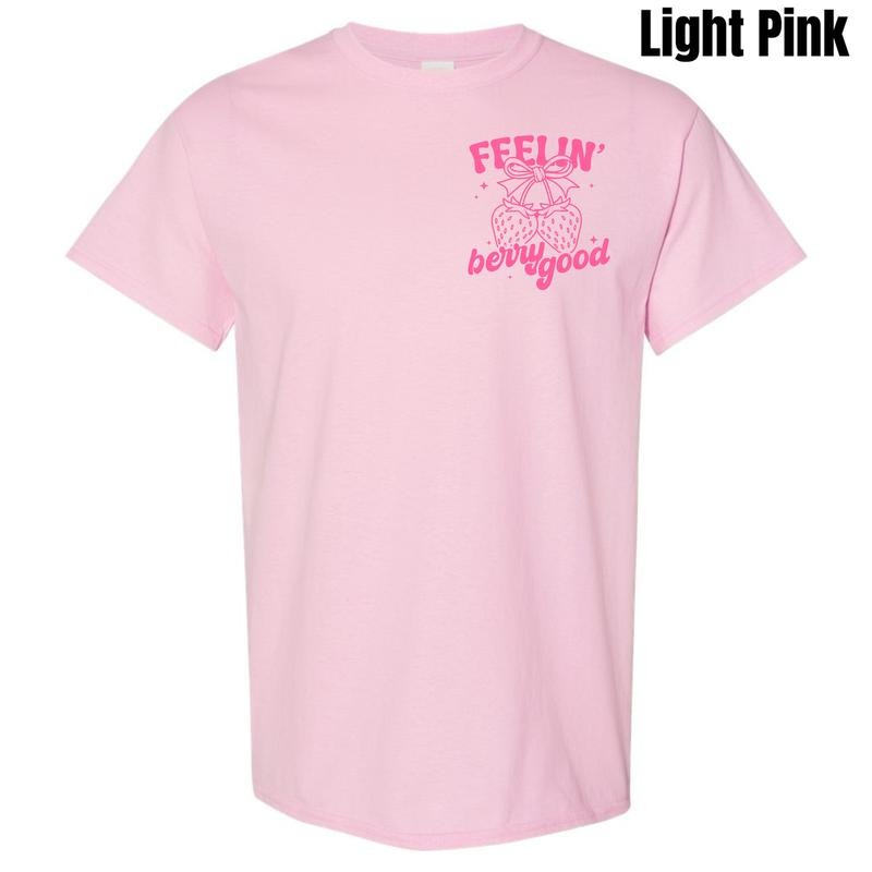 Pocket Size - Berry Good Feelin Gildan Short Sleeve T-Shirt 'NLB' Hoodie, Sweatshirt | RetroVerseTees.com