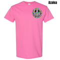 Pocket Size - Ditzy Floral Happy Face Gildan Short Sleeve T-Shirt 'NLB' Hoodie, Sweatshirt | RetroVerseTees.com