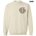 Pocket Size - Pink Bow Cheetah Monogram Sweatshirt 'NLB' T-Shirts, Hoodie | RetroVerseTees.com