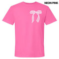 Pocket Size - White Lace Bow Comfort Colors T-Shirt 'NLB' Hoodie, Sweatshirt | RetroVerseTees.com