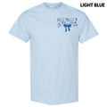 Pocket Size -Nurse Blue Florals Gildan Short Sleeve T-Shirt 'NLB' Hoodie, Sweatshirt | RetroVerseTees.com