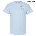 Pocket Size -Stars & Stripes Bow Gildan Short Sleeve T-Shirt 'NLB' Hoodie, Sweatshirt | RetroVerseTees.com