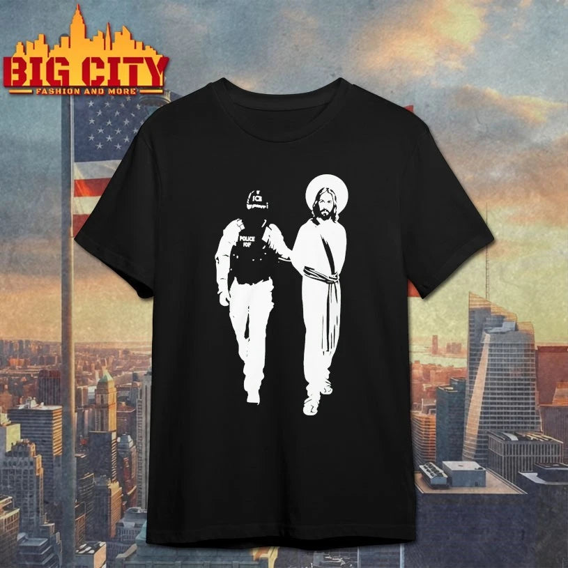 Police Arrested Jesus Ice Detaining Jesus shirt