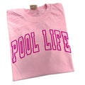 Pool Life Pink Puff Comfort Colors T-Shirt Hoodie, Sweatshirt | RetroVerseTees.com
