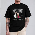 Pope Leo XIV First American Pope Shirt Casual Style Crew Neck Short Sleeve T-Shirt Tops Trendy for Unisex, Perfect Gift...
