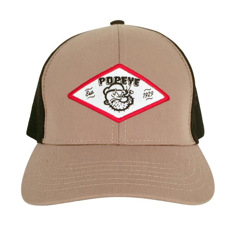 Popeye The Sailor Trucker Hat - Tan and Black T-Shirts, Hoodie, Sweatshirt | RetroVerseTees.com