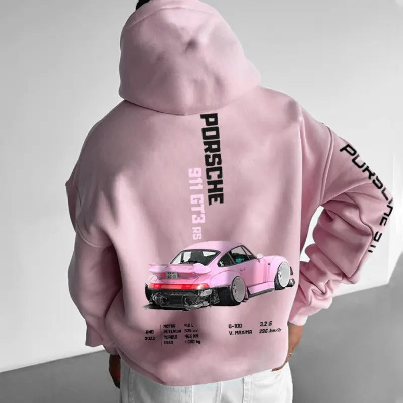 Porsche 911 GT3 RS Hoodie, Unisex, Menswear, Street Racing Shirt, Car Hoodie, Classic Cotton Sweatshirt | RetroVerseTees.com