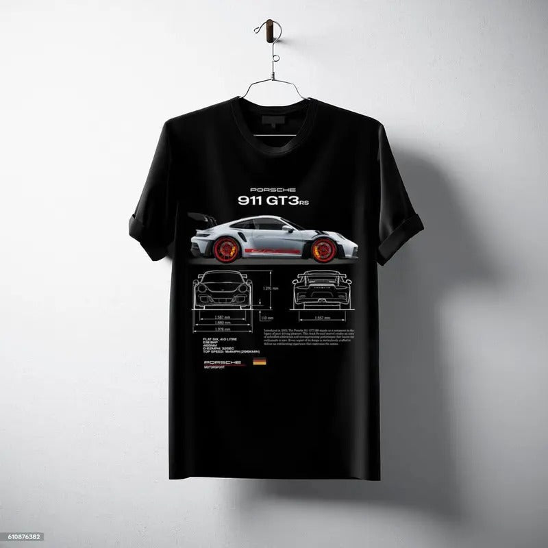 Porsche 911 GT3 RS T-shirt Sports Car Design Gift Car Clip Art T, gift for men, gift for her Menswear Top Tshirt...