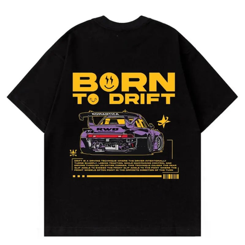 Porsche Born To Drift T-Shirt, Car Enthusiast Shirt, Car Clothing Hoodie, Sweatshirt | RetroVerseTees.com