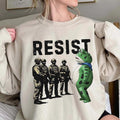 Portland Frog Resist Protest Sweatshirt, Anti Fascism Shirt, Anti Trump Graphic, vintage Activist Tee, I Stand with Frog...