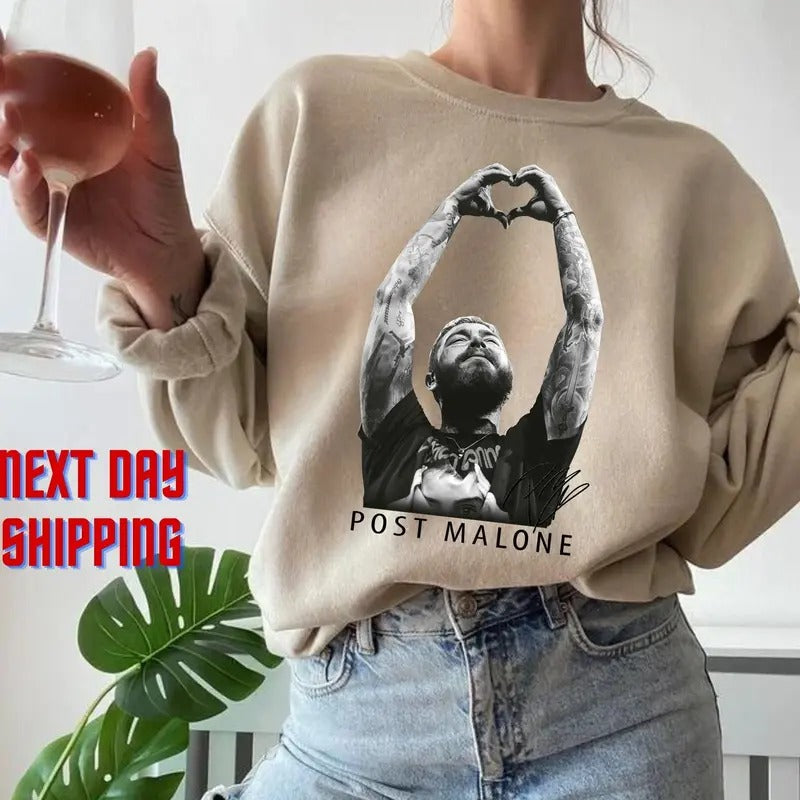 Post Mallone Rap Music Merch Sweater, Austin Album Rap 90s Shirt, Posty Tour Rapper Gift Hoodie, Sweatshirt