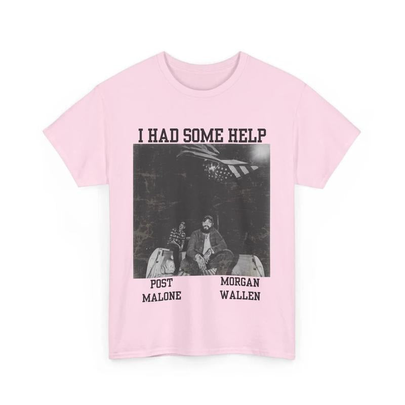 Post Malone x Morgan Wallen T-Shirt Unisex I Had Some Help Post Malone shirt Morgan Wallen Shirt Posty Merch Morgan...