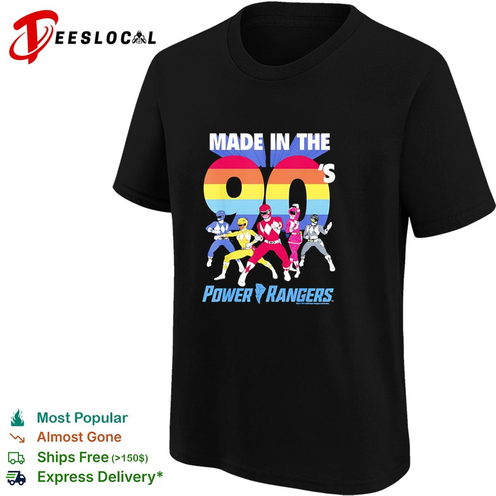 Power Rangers Made in the 90’s Retro Mighty Morphin shirt