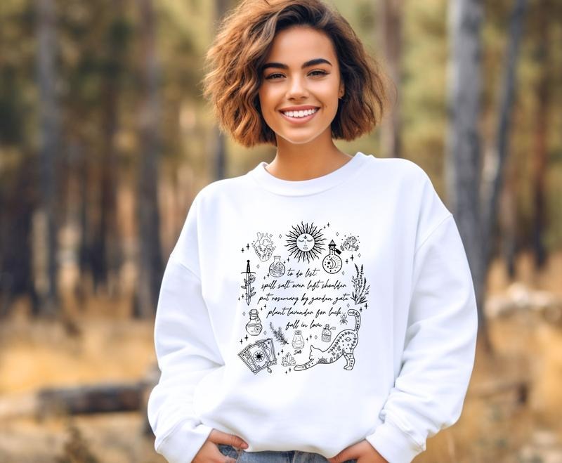 Pract magic inspired design Crewneck Sweatshirt T-Shirts, Hoodie | RetroVerseTees.com