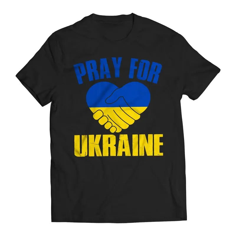 Pray for Ukraine Volodymyr Zelenskyy Ukrainians Support T-Shirt Casual Comfort Hoodie, Sweatshirt | RetroVerseTees.com