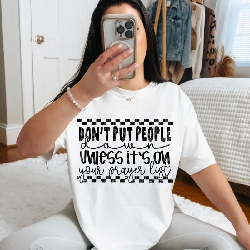 Prayer List DTF Transfers - THIS IS NOT A SHIRT Hoodie, Sweatshirt | RetroVerseTees.com