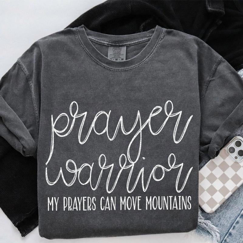 Prayer Warrior DTF Transfers - THIS IS NOT A SHIRT Hoodie, Sweatshirt | RetroVerseTees.com