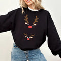 Pregnancy Reindeer Sweatshirt, Maternity Shirt, Pregnancy Christmas Comfort Colors Shirt, Pregnancy Announcement,...