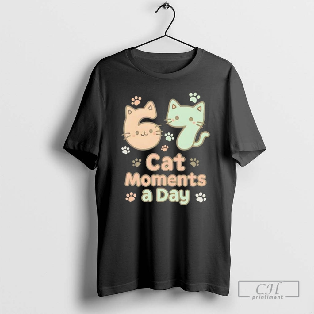 Premium 67 Cat Moments A Day Six Seven Shirt Sweater