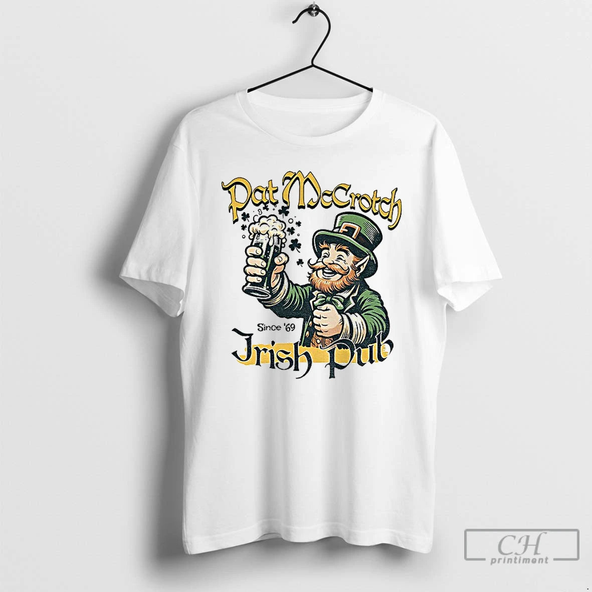 Premium Alien Pat Mccrotch Irish Pub St Patricks Day Since 69 T-Shirts, Hoodie, Sweatshirt | RetroVerseTees.com