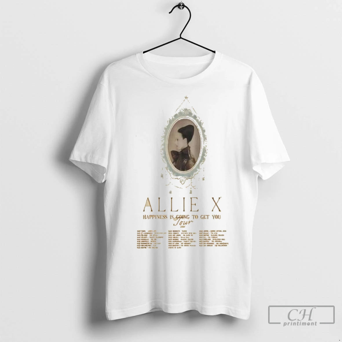Premium Allie X Happiness Is Going To Get You Tour 2026 Circle White