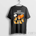 Premium Anti Depressants Corgi Trends Stylish T-Shirts, Hoodie, Sweatshirt | RetroVerseTees.com