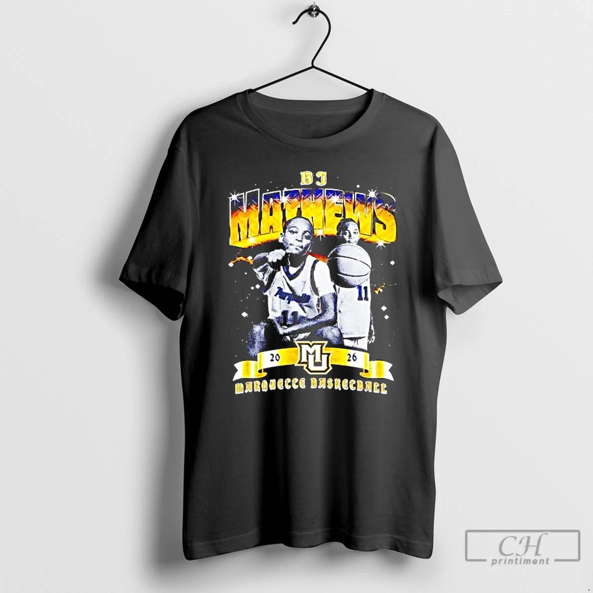 Premium Bj Mathews Picture Collage Impact Marquette Basketball T-Shirts, Hoodie, Sweatshirt | RetroVerseTees.com