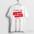 Premium Bts World Tour 2026 Concert Tour Dates T-Shirts, Hoodie, Sweatshirt | RetroVerseTees.com