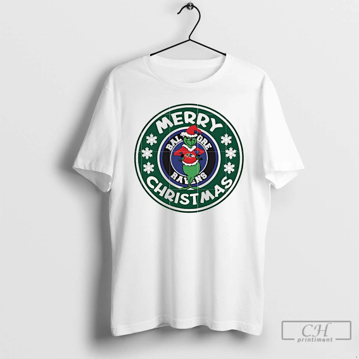 Premium Baltimore Ravens Grinch Merry Christmas T-Shirts, Hoodie, Sweatshirt | RetroVerseTees.com