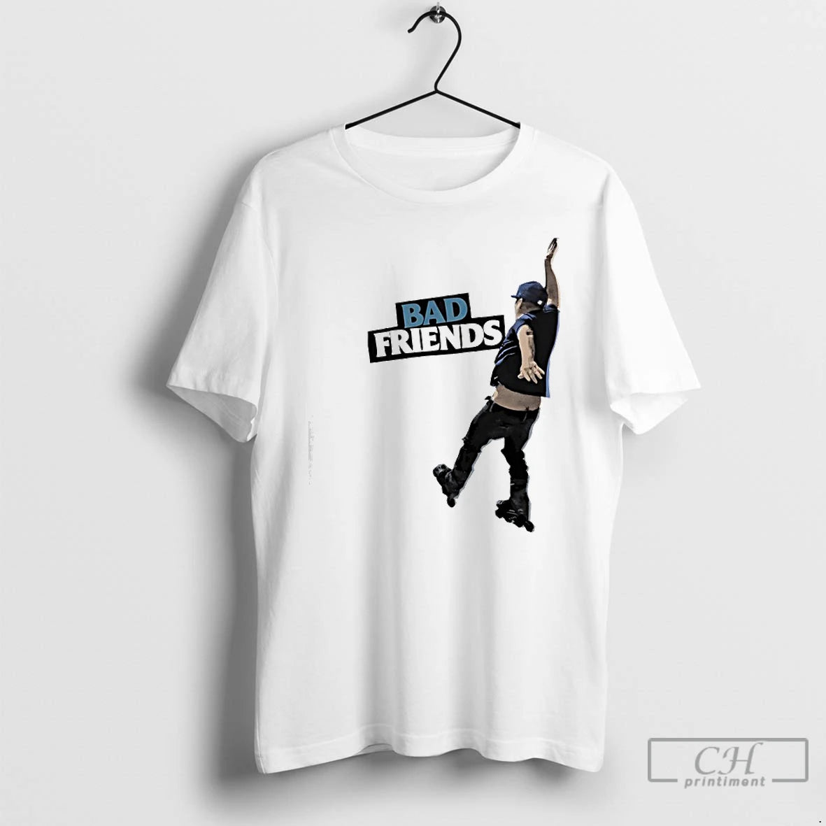 Premium Bobby Falling A Man Roller Skating Bad Friends Funny T-Shirts, Hoodie, Sweatshirt | RetroVerseTees.com