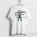 Premium Bruce Springsteen Retro Born In The America Circle White