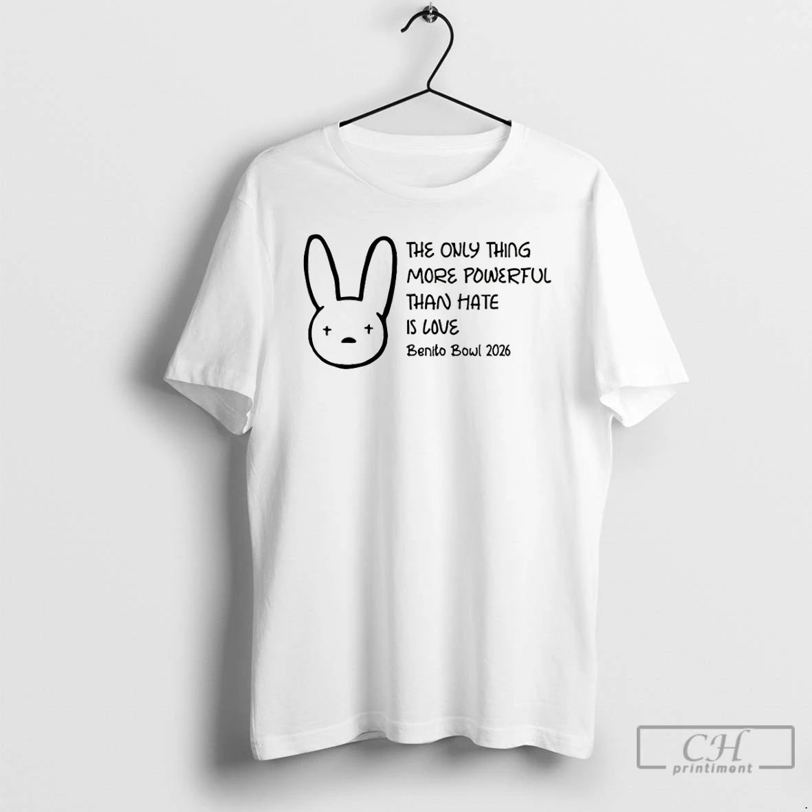 Premium Bunny The Only Thing More Powerful Than Hate Is Love Benito Bowl 2026 T-Shirts, Hoodie, Sweatshirt