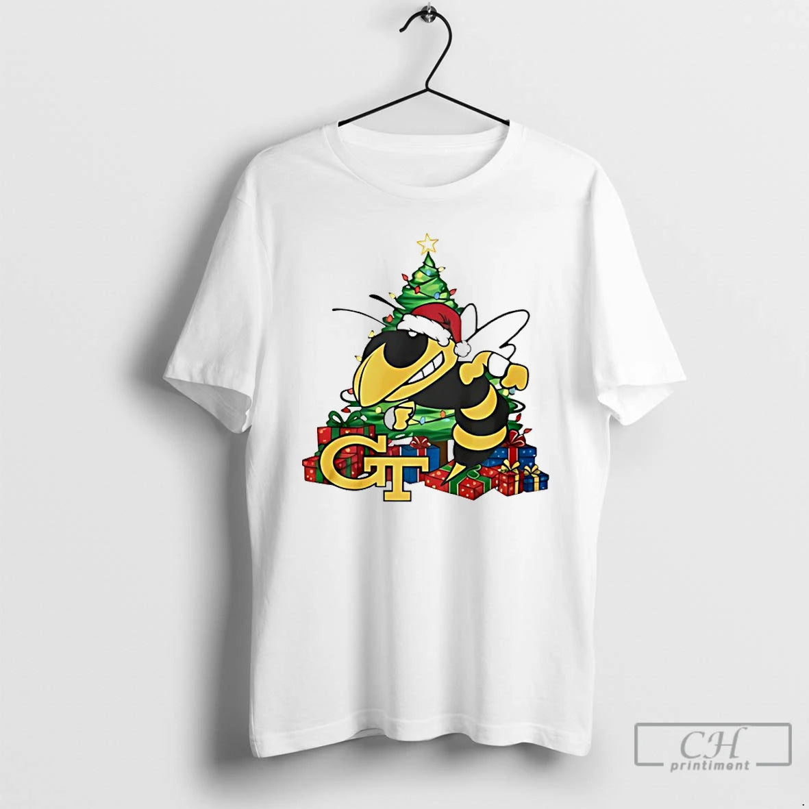 Premium Buzz Georgia Tech Yellow Jackets Santa Hat Merry Christmas T-Shirts, Hoodie, Sweatshirt | RetroVerseTees.com