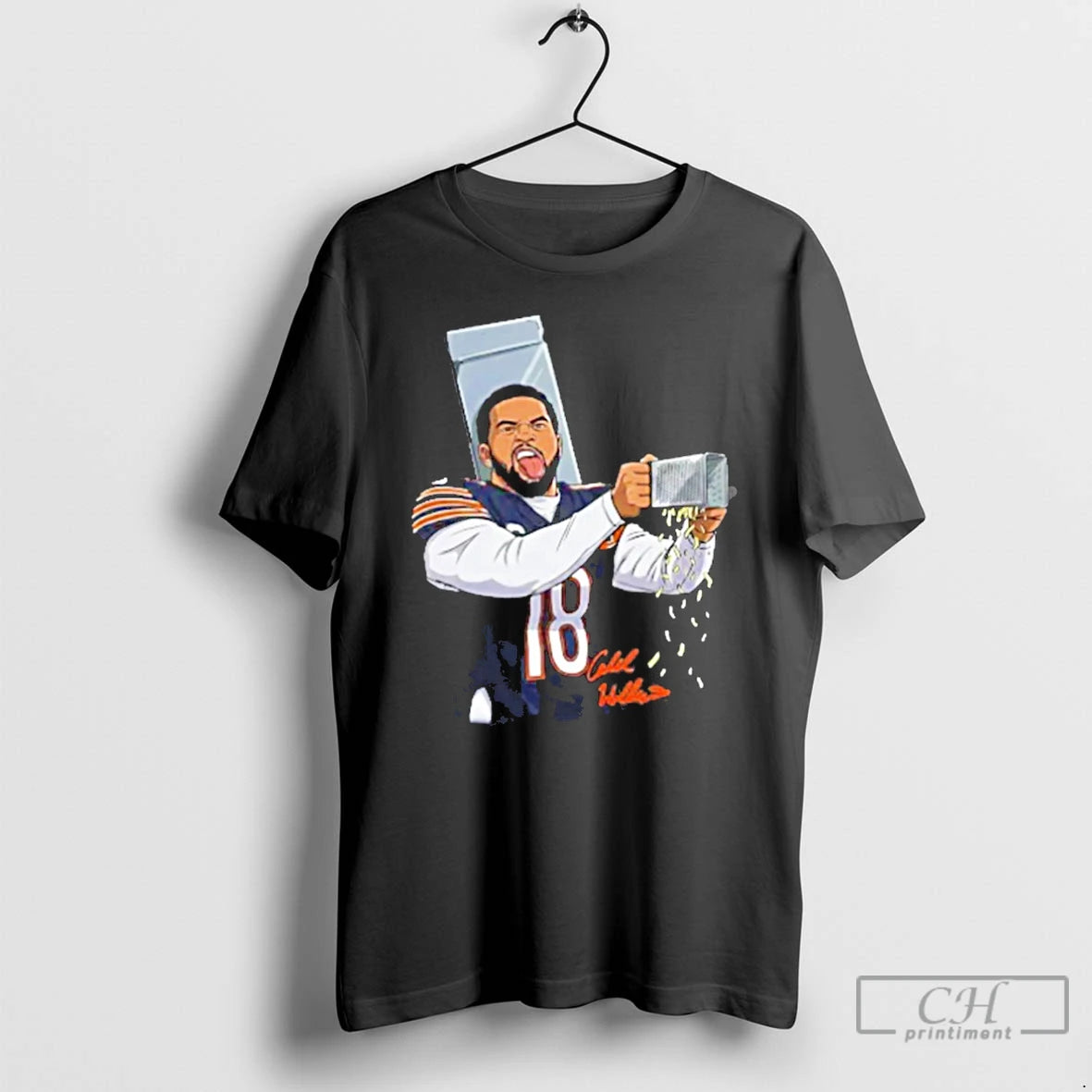 Premium Caleb Williams Cheese Grater Funny Football Signature T-Shirts, Hoodie, Sweatshirt | RetroVerseTees.com