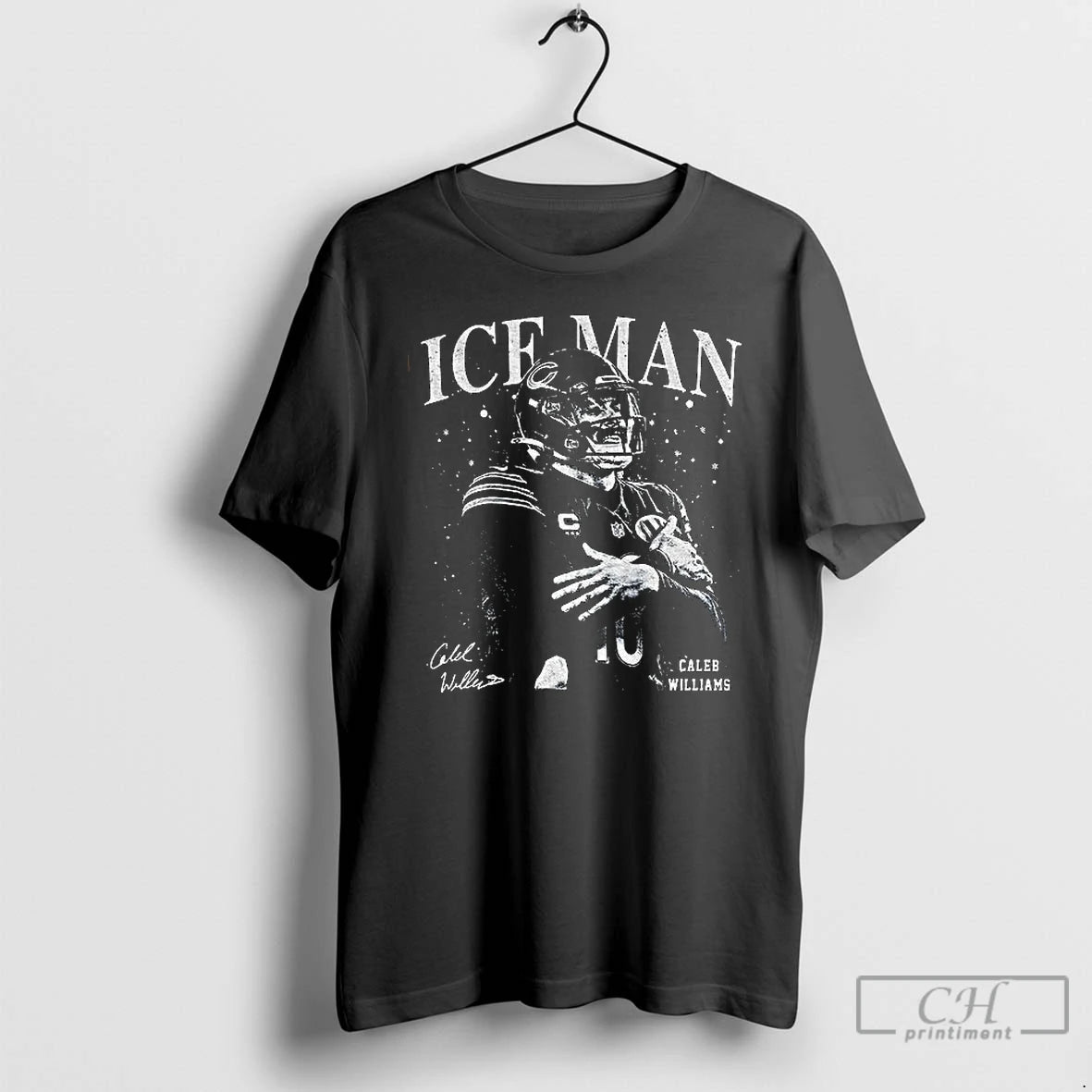 Premium Caleb Williams Football Vintage Ice Man Signature T-Shirts, Hoodie, Sweatshirt | RetroVerseTees.com