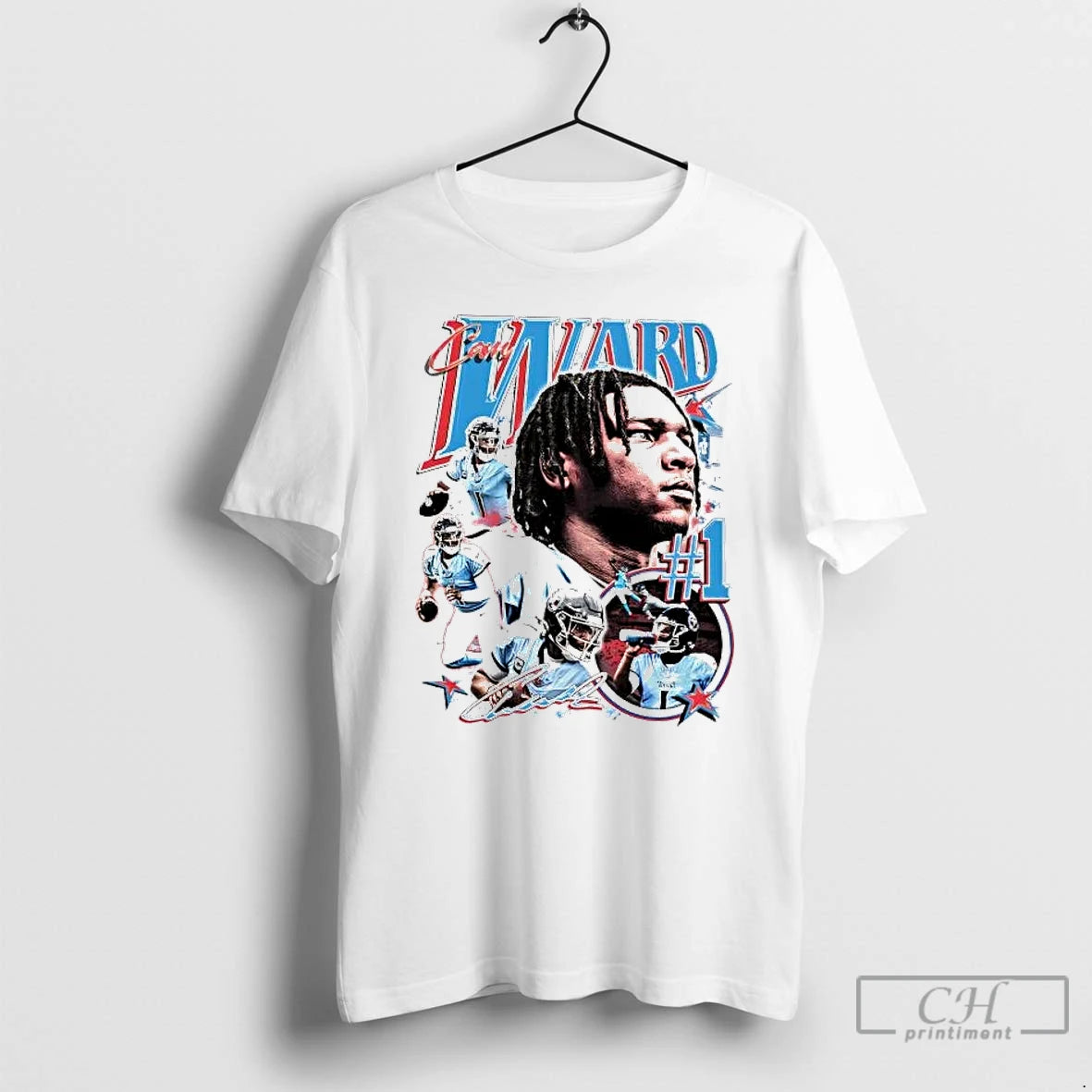 Premium Cam Ward Picture Collage 1 Tennessee Titans T-Shirts, Hoodie, Sweatshirt | RetroVerseTees.com