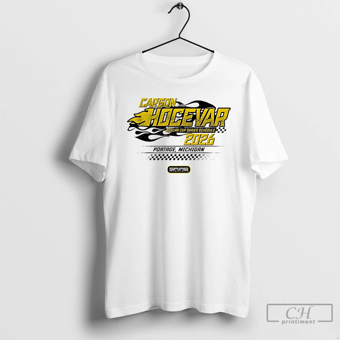 Premium Carson Hocevar Nascar Cup Series Schedule 2026 Portage Michigan T-Shirts, Hoodie, Sweatshirt | RetroVerseTees.com