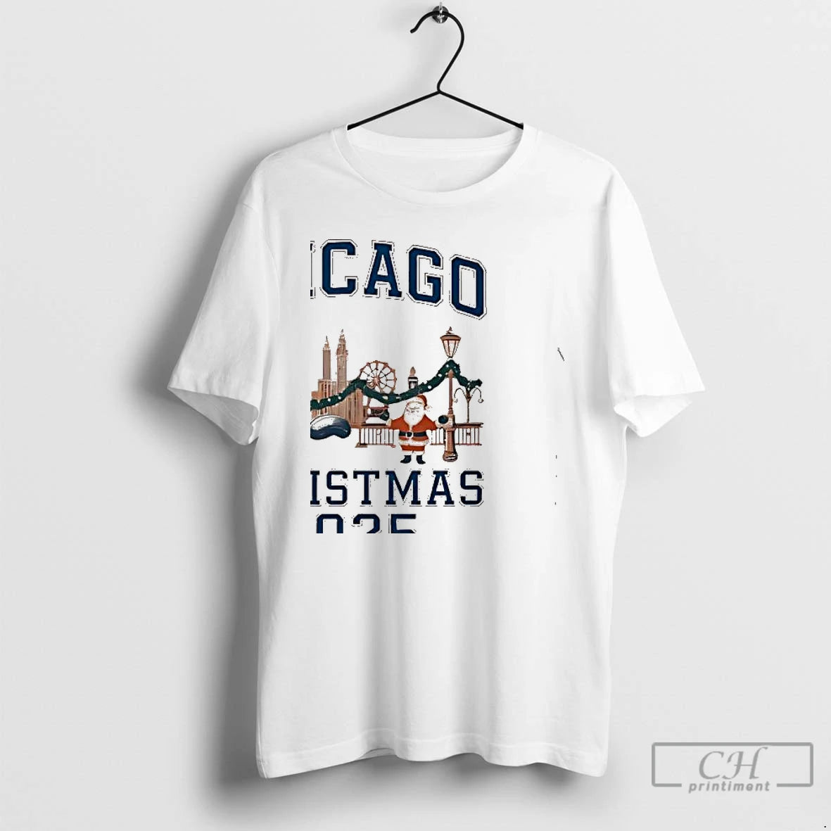 Premium Chicago Christmas 2025 Santa Tree City T-Shirts, Hoodie, Sweatshirt | RetroVerseTees.com