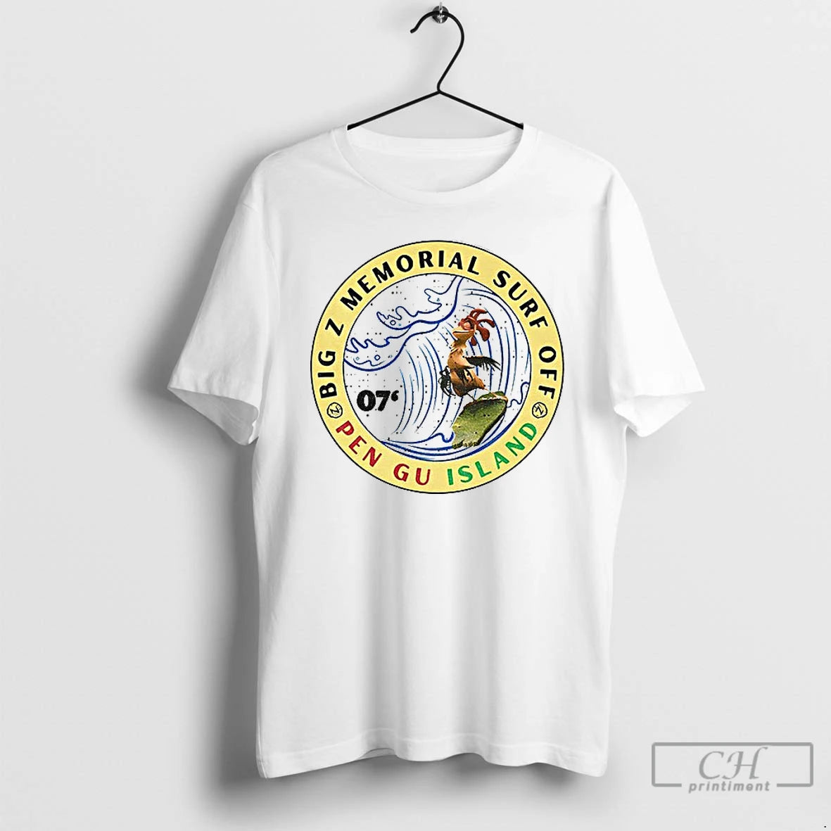 Premium Chicken Joe Surfs Up Big Z Memorial Surf Off T-Shirts, Hoodie, Sweatshirt | RetroVerseTees.com
