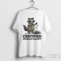 Premium Christmas Raccoon Holiday Certified Sparkle Bandit T-Shirts, Hoodie, Sweatshirt | RetroVerseTees.com