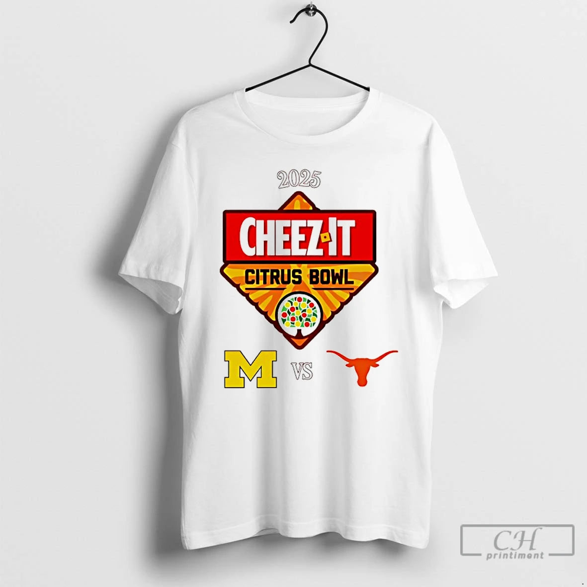 Premium Citrus Bowl 2025 Michigan Vs Texas T-Shirts, Hoodie, Sweatshirt | RetroVerseTees.com
