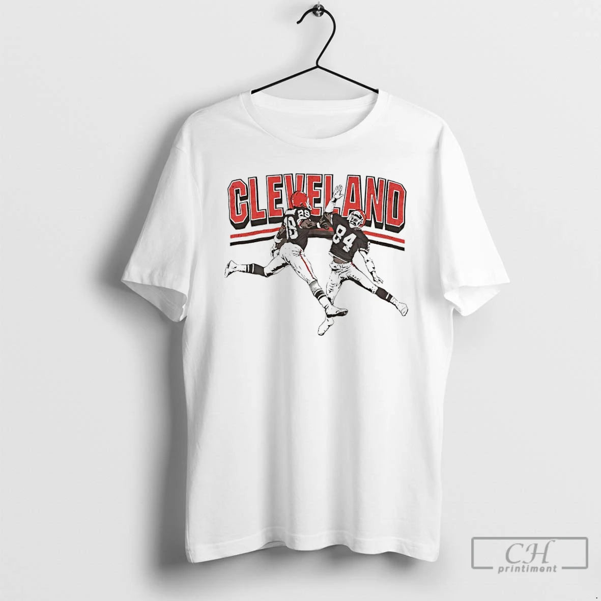 Premium Cleveland Browns Football Player High Five T-Shirts, Hoodie, Sweatshirt | RetroVerseTees.com