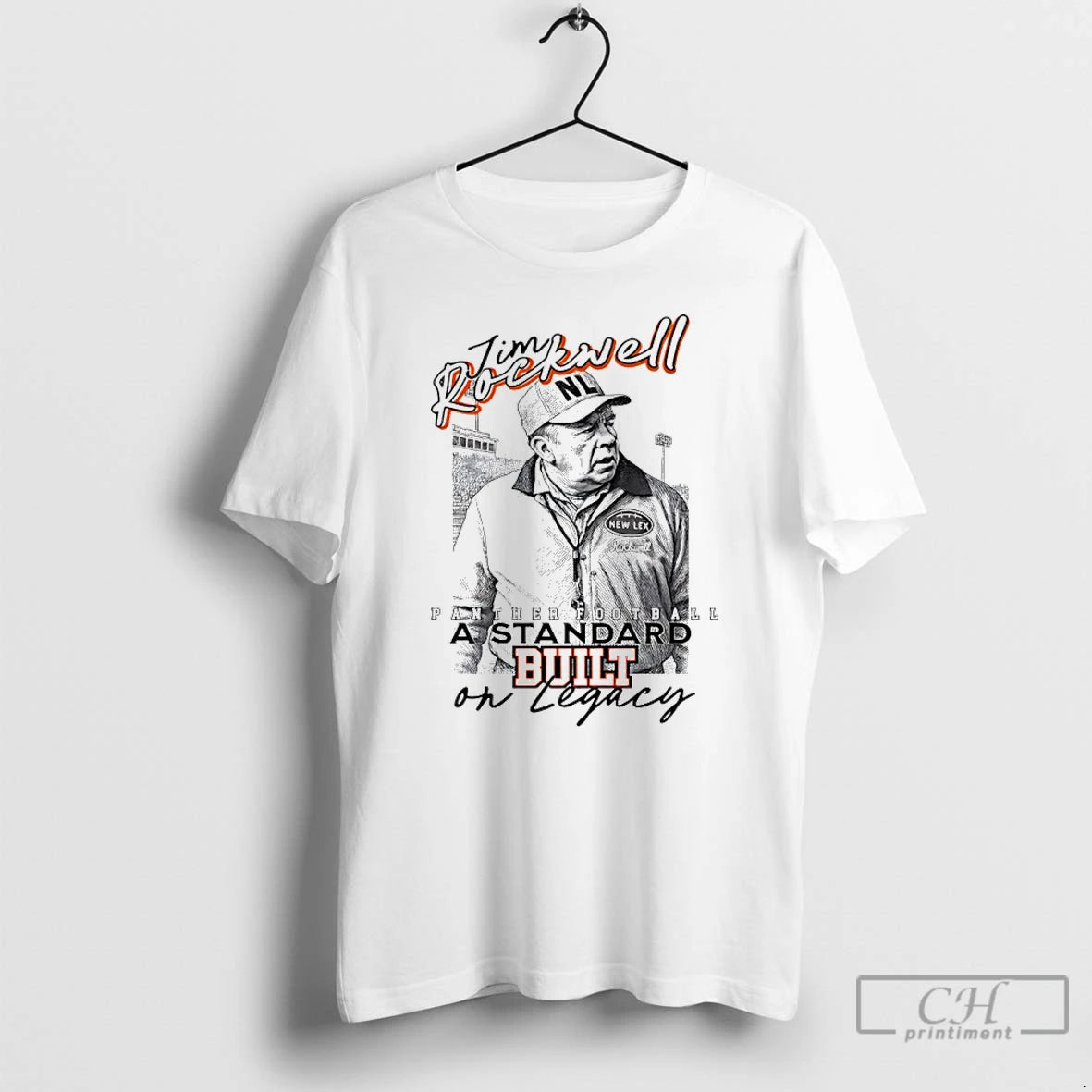 Premium Coach Tim Rockwell Panther Football A Standard Built On Legacy T-Shirts, Hoodie, Sweatshirt | RetroVerseTees.com