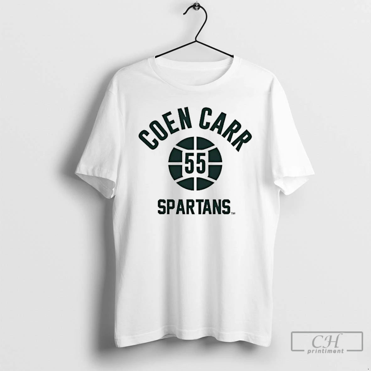 Premium Coen Carr Name Number Ball Michigan State Basketball T-Shirts, Hoodie, Sweatshirt | RetroVerseTees.com
